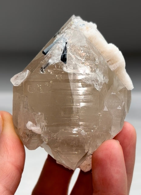 Quartz with Tourmaline