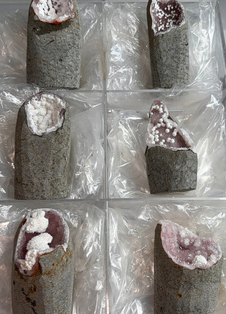 6 Piece Lot ! Okenite Geodes