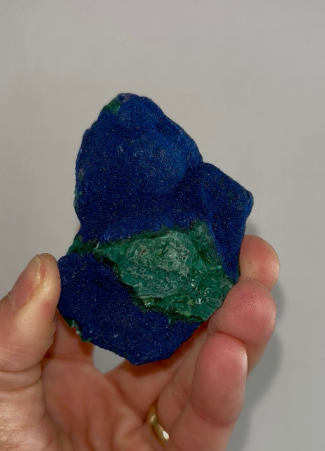 Vivid Blue Azurite with Velvety Malachite