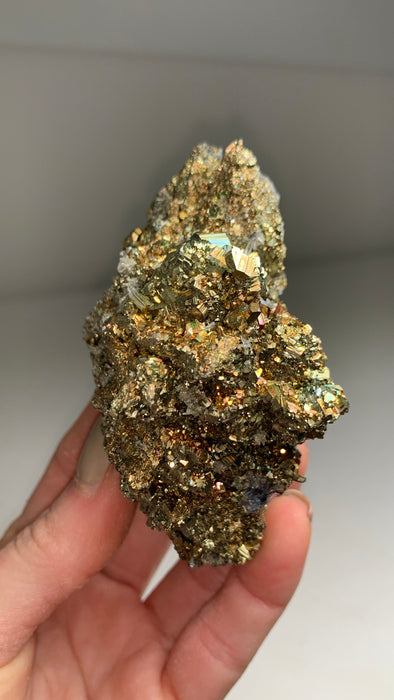 Iridescent Pyrite 🌈🌈 - From Rhodope Mountains, Bulgaria