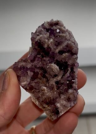 Amethyst with Pink Amethyst after Barite - From Alacam Mine