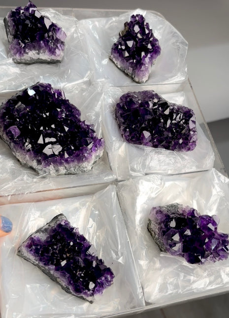6 Pieces ! High Grade Amethyst Lot from Uruguay