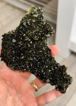 Extra Dark Forest Epidote with Quartz PM1252