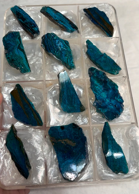 12 Pieces ! Blue Gem Silica Lot