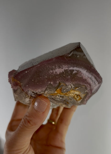 Crystallized Rose Quartz Flower Collection # 696