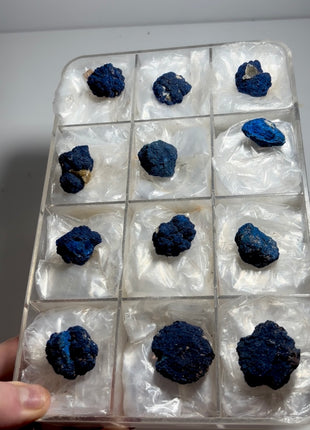 12 Piece Lot ! Blue Azurite Crystals