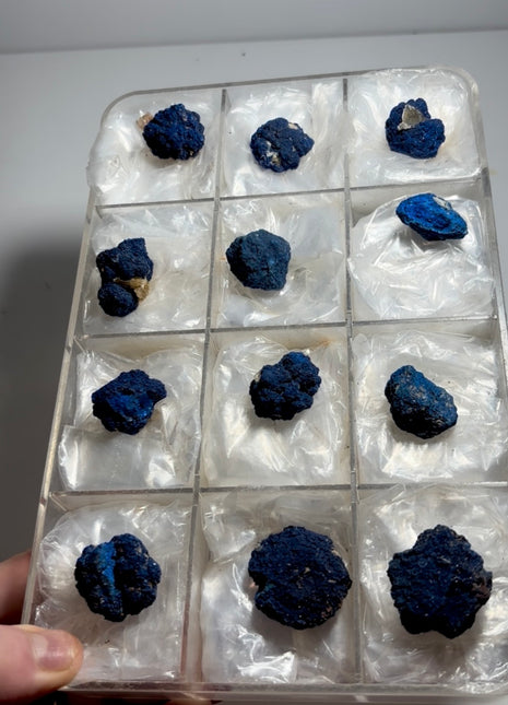 12 Piece Lot ! Blue Azurite Crystals