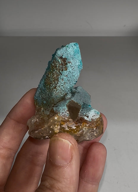 New ! Blue Chrysocolla with Quartz