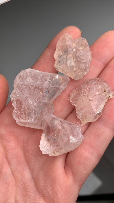 Gemmy Pink Morganite Lot - 4 Pieces ! 245 Carats