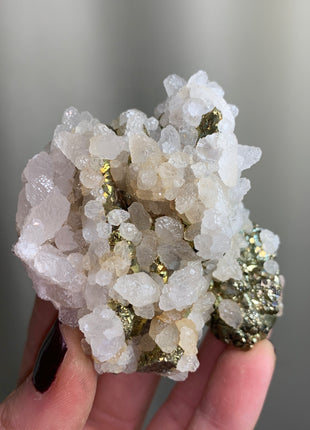 Calcite with Chalcopyrite - From Trepca Mine, Kosovo