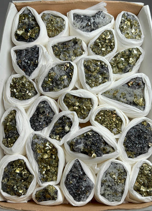 High Grade Pyrite Specimens Lot - 25 Pieces !