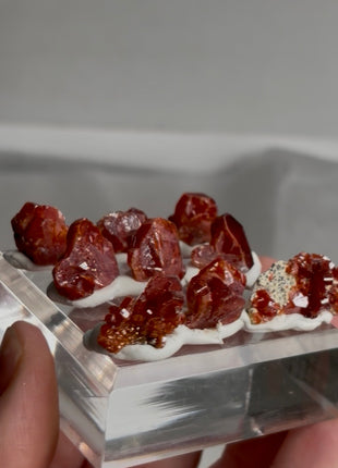 9 Pieces ! Red Vanadinite Lot