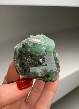 Green Fluorite from El Hammam mine # PM0129