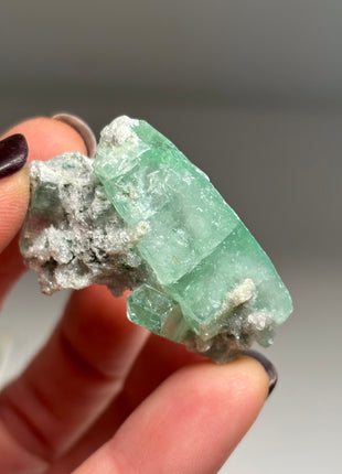 9 Pieces ! High Grade Green Apophyllite with Stilbite, Chalcedony