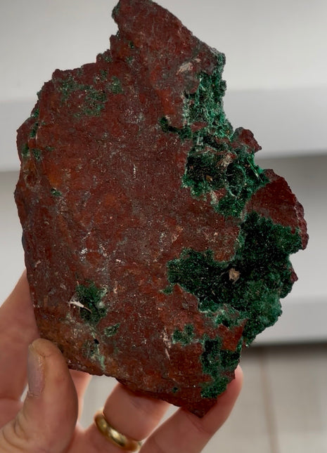 Rare ! Green Brochanthite Geode