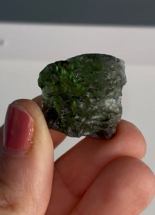 Green Moldavite from Czech Republic