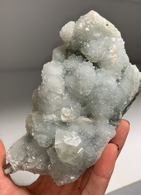 Sparkly Chalcedony Stalactite with Apophyllite ✨