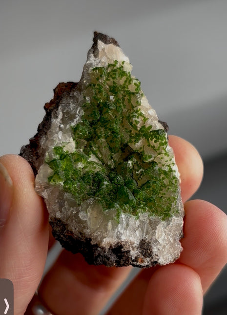 New ! Green Duftite with Calcite PM1662