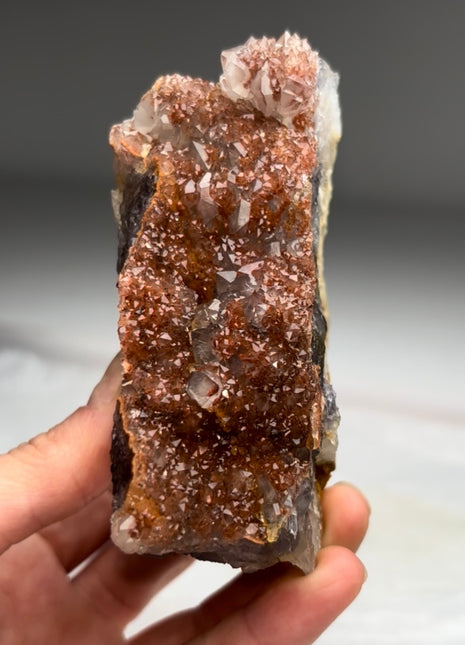 Wow ! Quartz with Orange Red Inesite