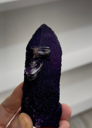 Purple Fluorite Coated Quartz