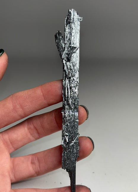 Silvery Stibnite from Wuning mine, China