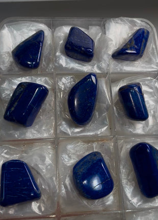 9 Pieces ! Deep Blue Lapis Lazuli Lot
