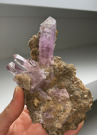 Amethyst Scepter with Druzy Matrix - From Veracruz, Mexico