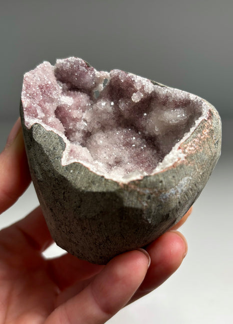 Druzy Red Chalcedony Geode