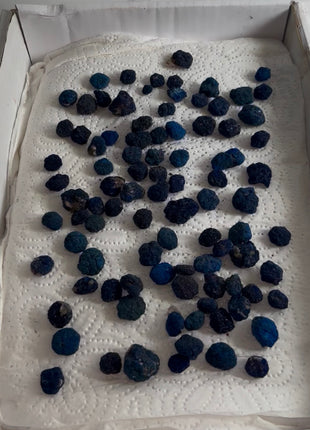 90+ Piece Lot ! Blueberry Azurite Crystals