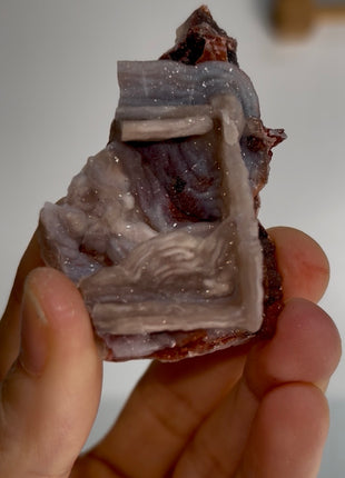 Unusual ! Amethyst after Chalcedony Specimen PM1326