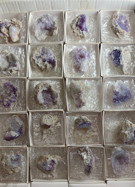 20 Pieces ! Spirit Flower Geode Lot - From San Benito, Mexico