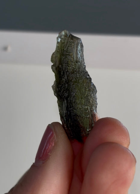 Green Moldavite from Czech Republic