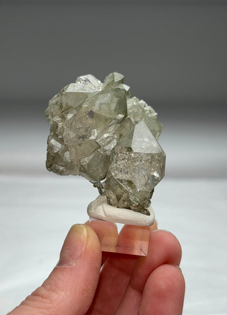 Green Chlorite Quartz - From Chamonix, French Alps