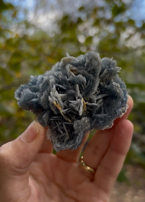 Blue Barite - From Cavnic mine, Romania