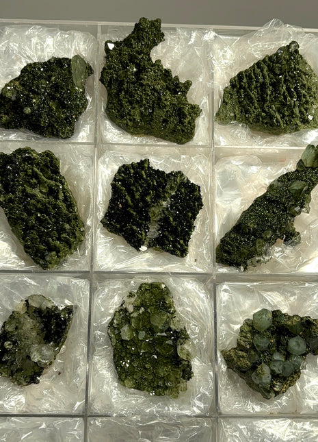 9 pieces ! Fairy Forest Epidote with Quartz Lot