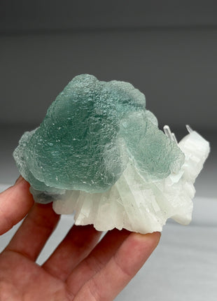 Blue Green Fluorite with Quartz from Pasto Bueno Collection # 573