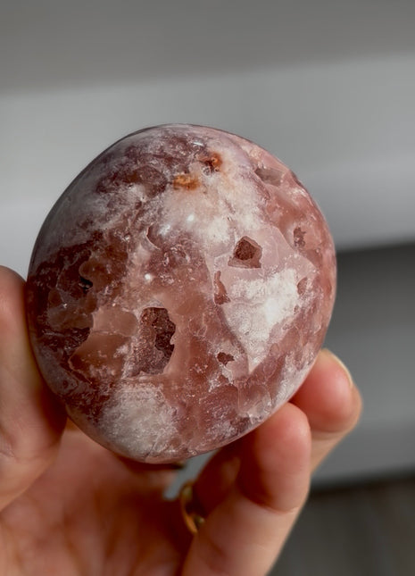 Wow ! Pink Amethyst with White Flowers