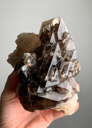 Stunning ! Elestial Smoky Quartz - From Namibia