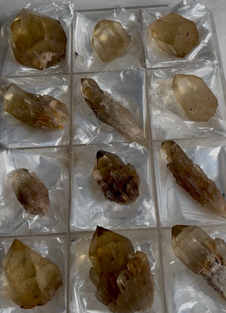 12 Pieces ! Kundalini Citrine Lot from Congo