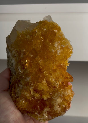 Exquisite Golden Selenite with Halite from Peru