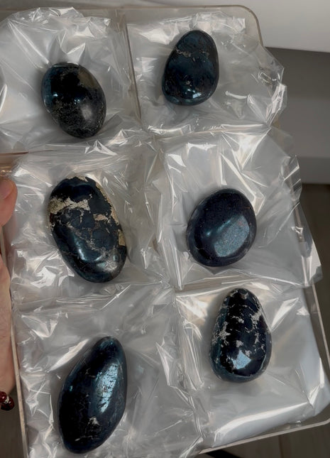 6 Pieces ! Metallic Blue Iridescent Covellite Lot