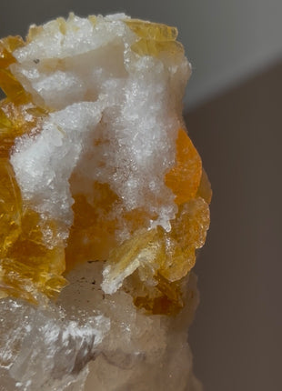 Golden Honey Selenite with Halite from Peru 💎 PM0406