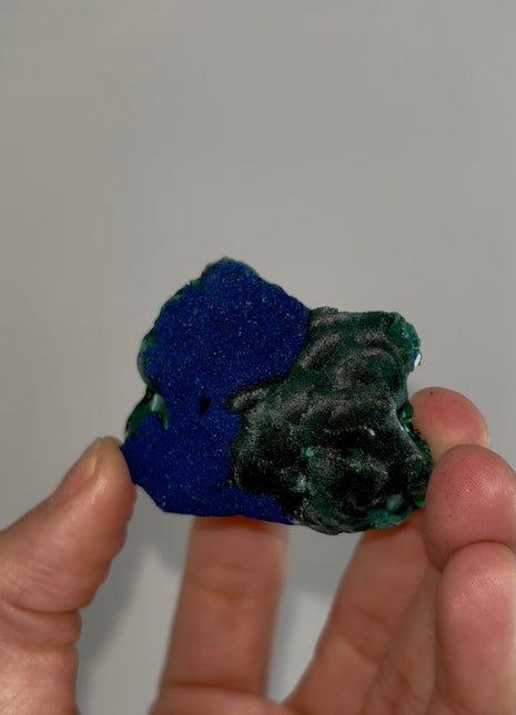 Vivid Blue Azurite with Velvety Malachite