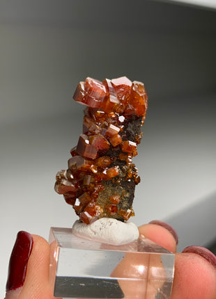 Red Vanadinite with Big Crystals