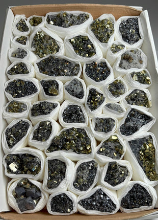 High Grade Pyrite Specimens Lot - 40 Pieces !