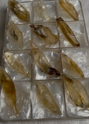 12 Pieces ! Golden Selenite Lot