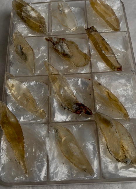 12 Pieces ! Golden Selenite Lot