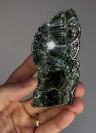 High Grade Chatoyant Green Seraphinite