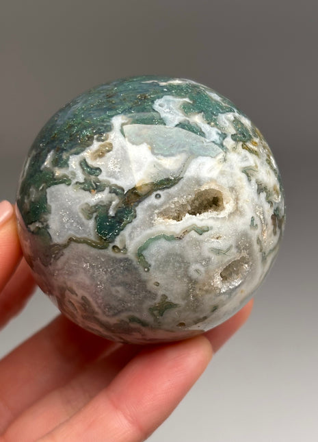 Green Moss Agate Sphere