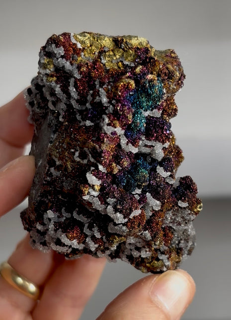 Chalcopyrite with Calcite from Sweetwater mine PM0264